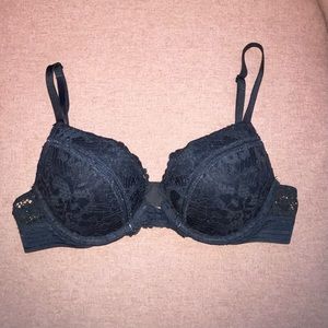 Victoria’s Secret Black Lace Bombshell Plunge Bra